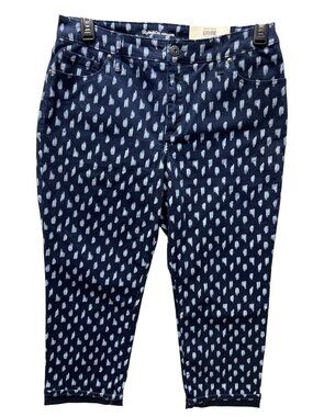 Style & Co. Womens Size 12 Curvy Capri Pants Slimming Pocket Mid Rise Stretch